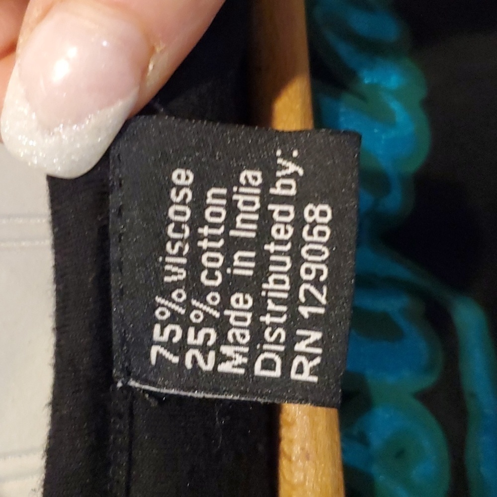 Desigual Black Tunic with Orange Floral and Gold Print - Picture 3 of 5